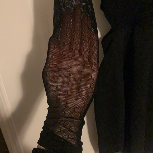 Guess mesh long sleeve skater skirt dress - Picture 4 of 7